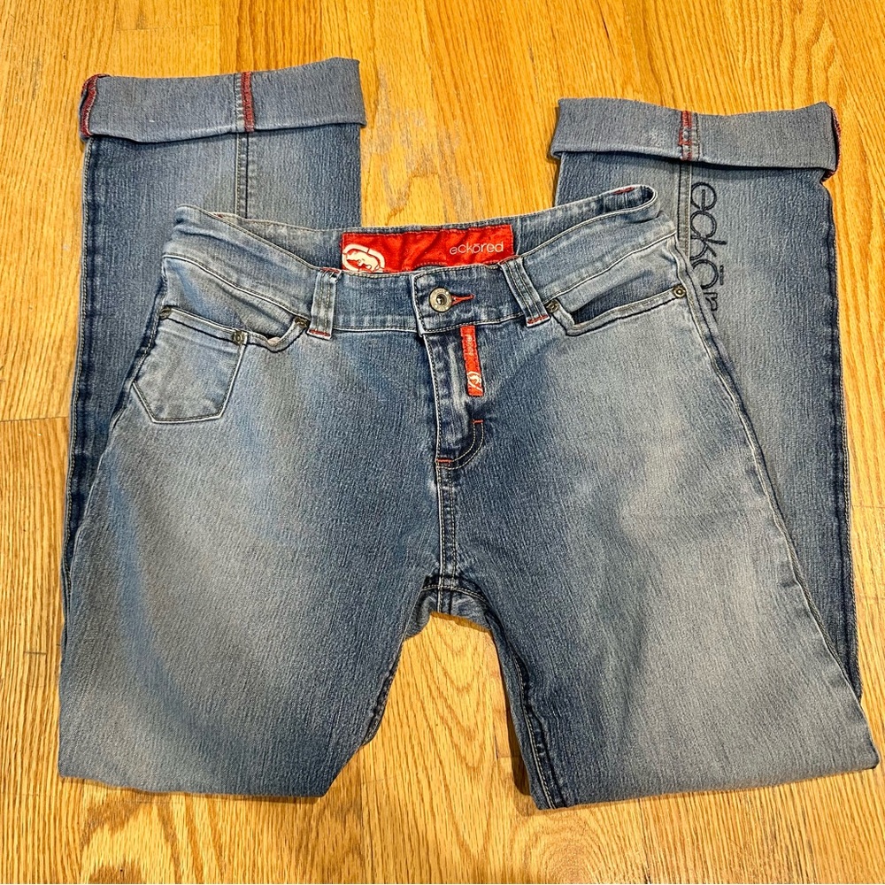 Ecko Red Unlimited Soft Demin Blue Straight Leg Jeans